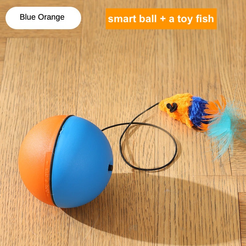 Interactive Cat Toys Ball Automatic Fast Rolling