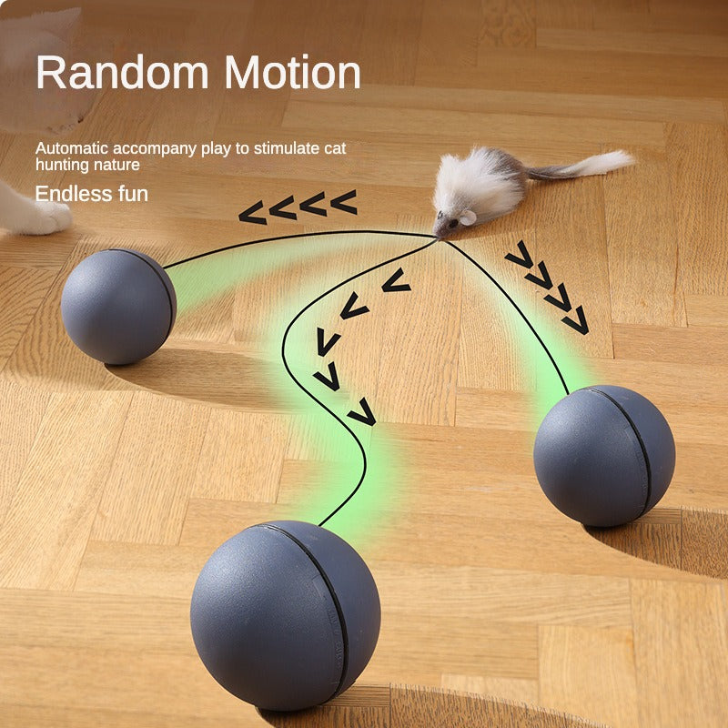 Interactive Cat Toys Ball Automatic Fast Rolling